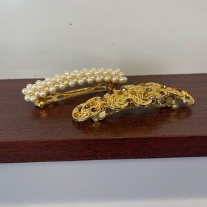TWO (2) BEAUTIFUL ORNATE BARRETTES